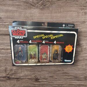 Star Wars Vintage Escape Order 66 4-Pack Ahsoka Tano R7-A7, CH-33P, RG-G1 Figure